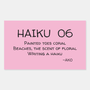 HAIKU 06 RECTANGULAR STICKER