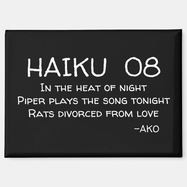 HAIKU 08 MAGNET (Front)