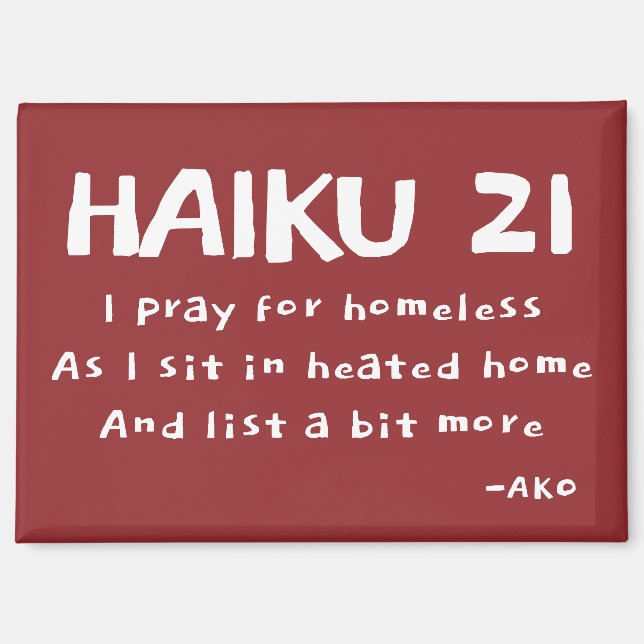 HAIKU 21 MAGNET (Front)