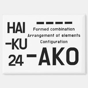 HAIKU 24 MAGNET