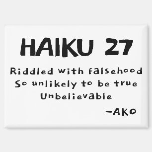 HAIKU 27 MAGNET