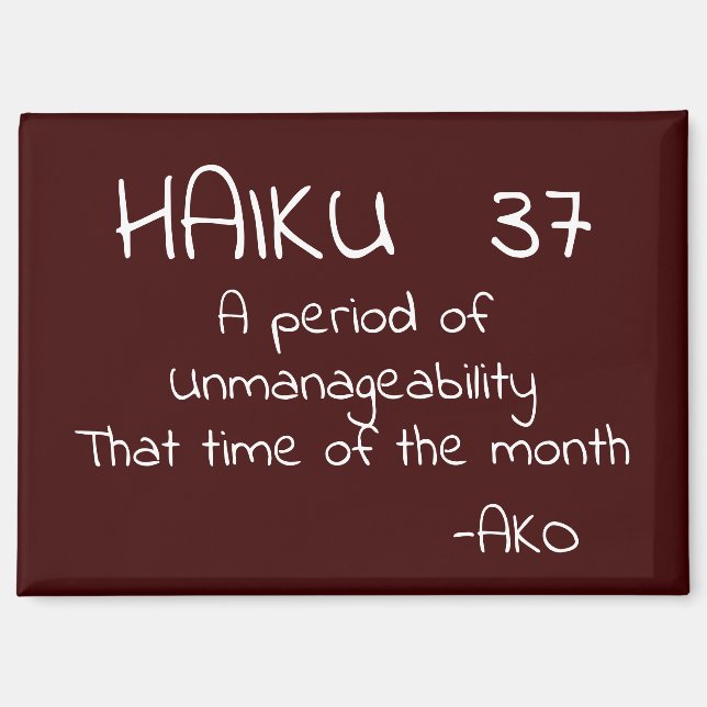 HAIKU 37 MAGNET (Front)