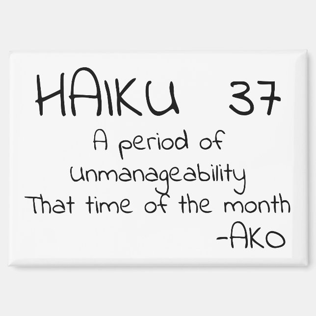 HAIKU 37 MAGNET (Front)