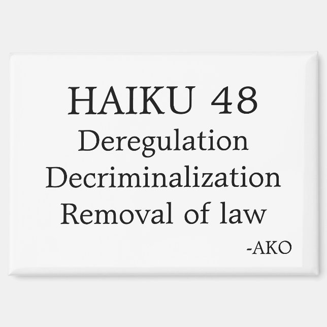 HAIKU 48 MAGNET (Front)