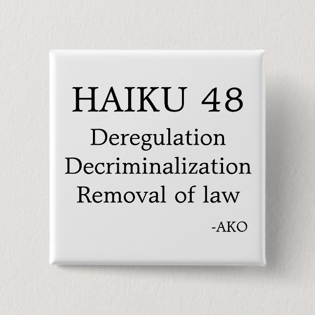 HAIKU 48 SQUARE BUTTON (Front)