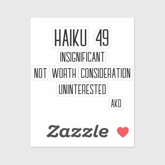 HAIKU 49 (Sheet)