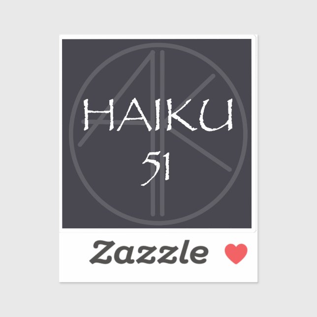HAIKU 51 STICKER (Sheet)