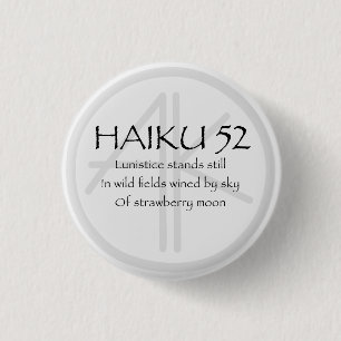 HAIKU 52 3 CM ROUND BADGE
