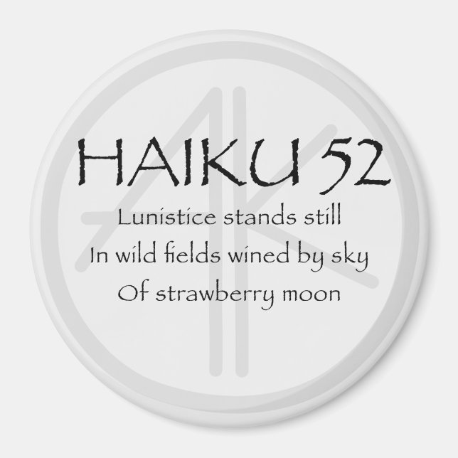 HAIKU 52 MAGNET (Front)