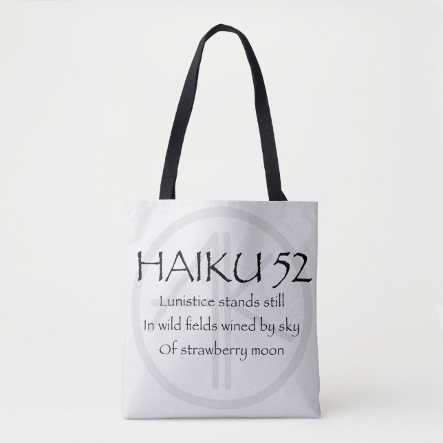 HAIKU 52 TOTE BAG (Front)