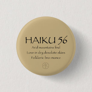HAIKU 56 3 CM ROUND BADGE