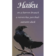 Haiku autumn Dusk Raven