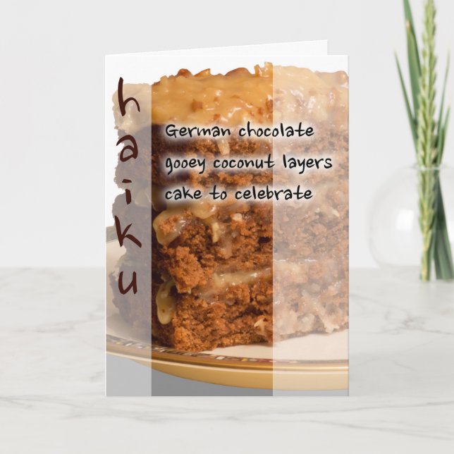 Haiku Birthday Card (Front)