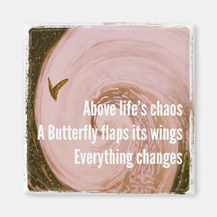 Haiku Fridge Magnet - Butterfly