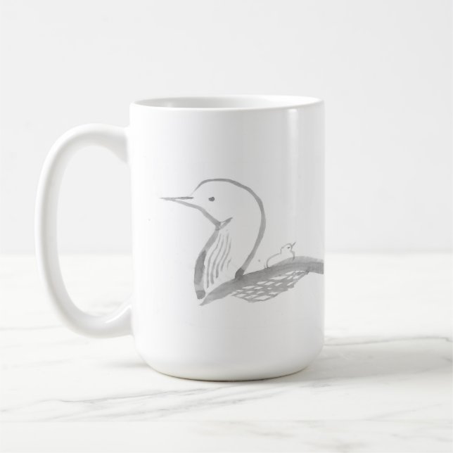Haiku Loon Mug (Left)