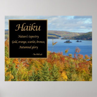 Haiku Nature's Tapestry Photographic Poster