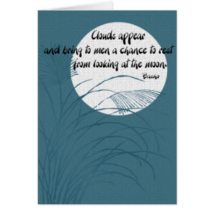 Haiku poetry card