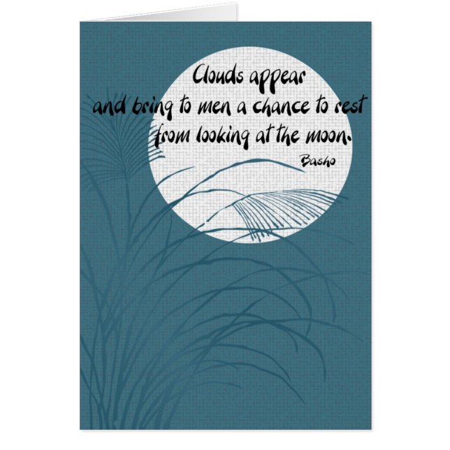 Haiku poetry card (Front)