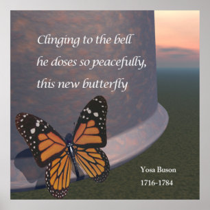 Haiku -This New Butterfly Poster