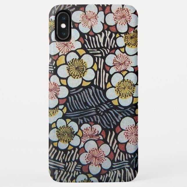 HAIKU,WHITE SPRING FLOWERS Antique Japanese Floral Case-Mate iPhone Case (Back)
