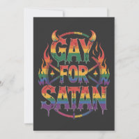 Hail Gay Satan Rainbow Baphomet Devil Goat LGBTQ 