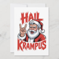 Hail Krampus Devil Horn Krampus Rock