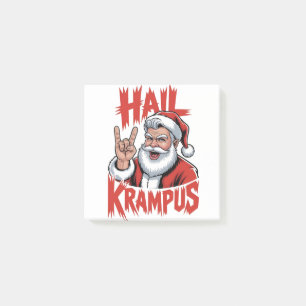 Hail Krampus Devil Horn Krampus Rock Post-it Notes