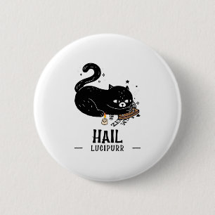 Hail Lucipurr 6 Cm Round Badge