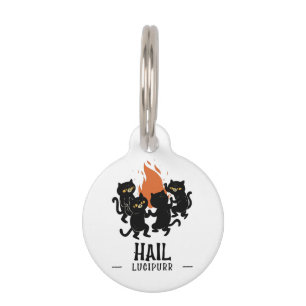 Hail Lucipurr Pet Tag