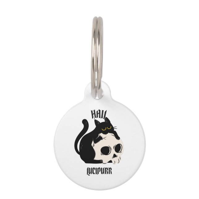 Hail Lucipurr Pet Tag (Front)