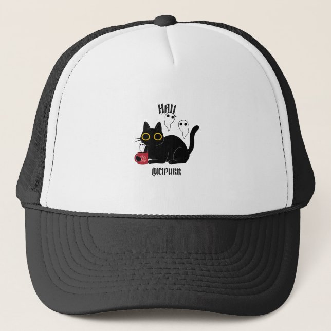 Hail Lucipurr Trucker Hat (Front)