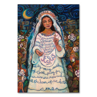 Hail Mary, Ave Maria prayer card