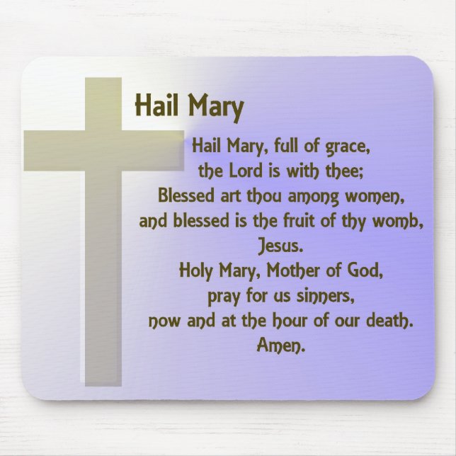 Hail Mary ~ customisable Mouse Pad (Front)