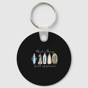 Hail Mary Full Of Grace, Blessed Virgin Mary, Bibl Key Ring