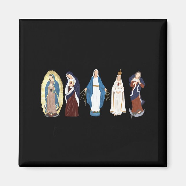 Hail Mary Full Of Grace, Blessed Virgin Mary, Bibl Magnet (Front)
