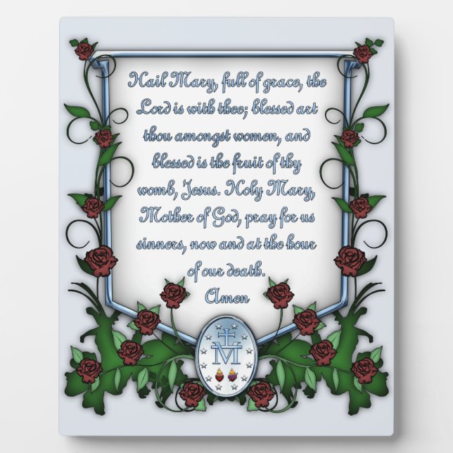 Hail Mary Plaque (Front)
