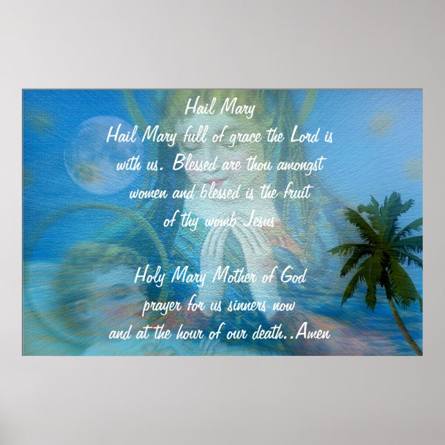 HAIL MARY PRAYER    BEAUTIFUL POSTER (Front)