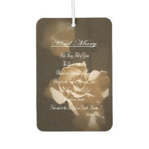 Hail Mary Prayer Car Air Freshener