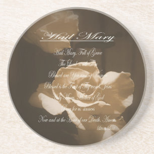 Hail Mary Prayer Coaster