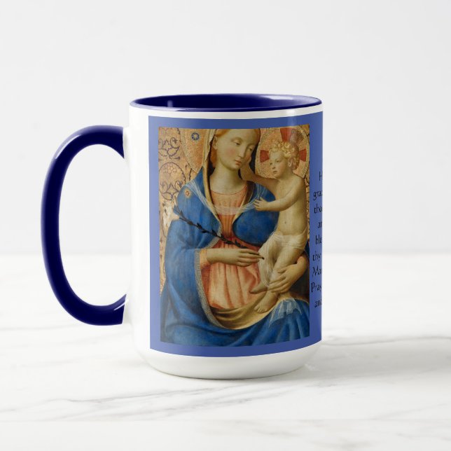 Hail Mary Prayer Mug (Left)