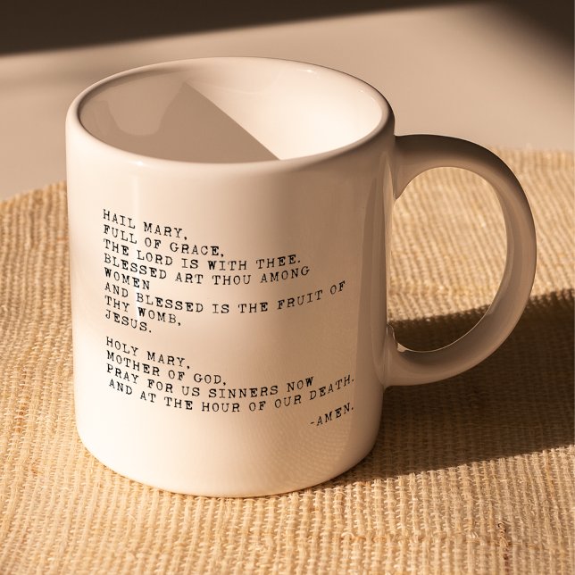 Hail Mary Prayer Mug (Creator Uploaded)