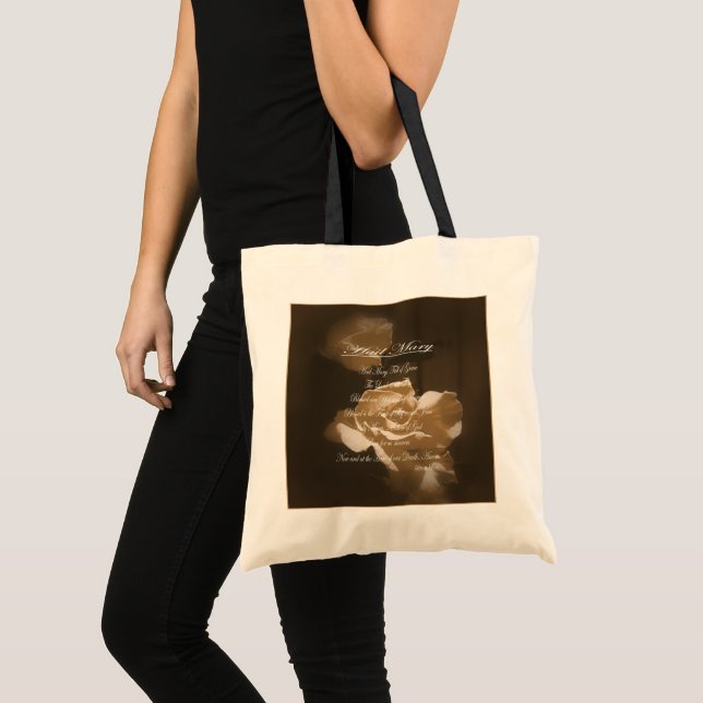 Hail Mary Prayer  Tote Bag (Front (Product))