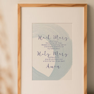 Hail Mary Prayer Wall Art