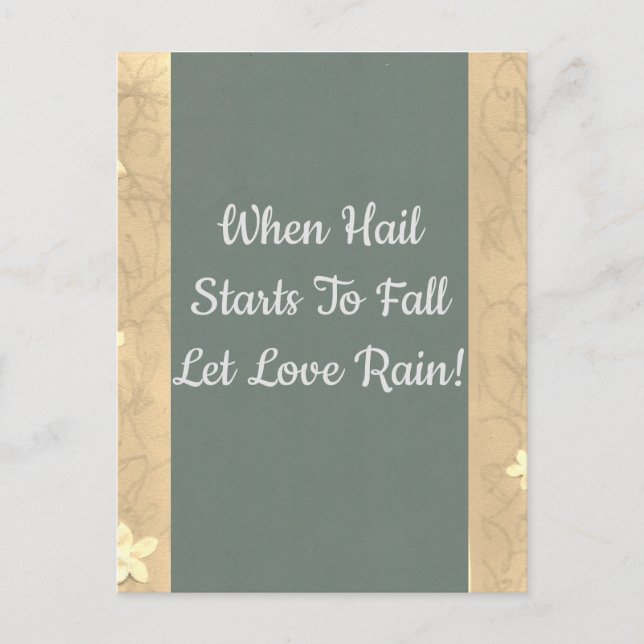 Hail & Rain Love Postcard (Front)
