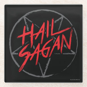 Hail Sagan Glass Coaster