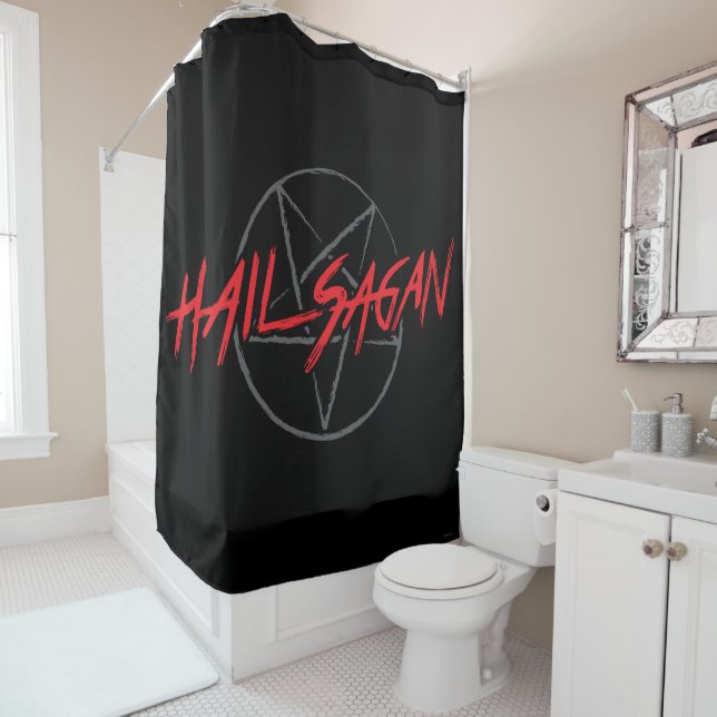 Hail Sagan Shower Curtain (In Situ)