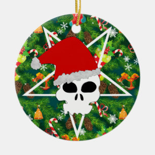 hail santa ceramic tree decoration