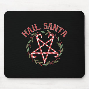 Hail Santa Christmas Krampus Clothing Mouse Pad