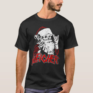 Hail Santa Claus Christmas Merry Krampus Xmas Skul T-Shirt