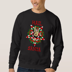 Hail Santa Claus Sleigher Christmas Rock Death Met Sweatshirt